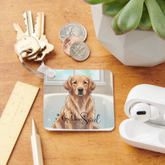 Chaveiro Retriever Dourado