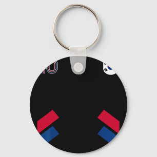 Chaveiro Retro10 Coreia do Sul Futebol Bandeira da Coreia d
