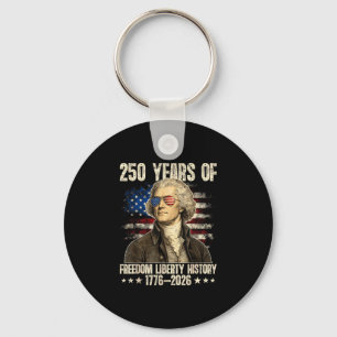 Chaveiro Retro 250 anos EUA 1776 2026 thomas jefferson 4º