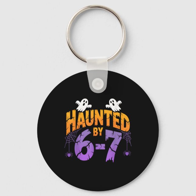 Chaveiro Retro 67 Halloween Assombrado Sinistro Seis Sete 6 (Frente)