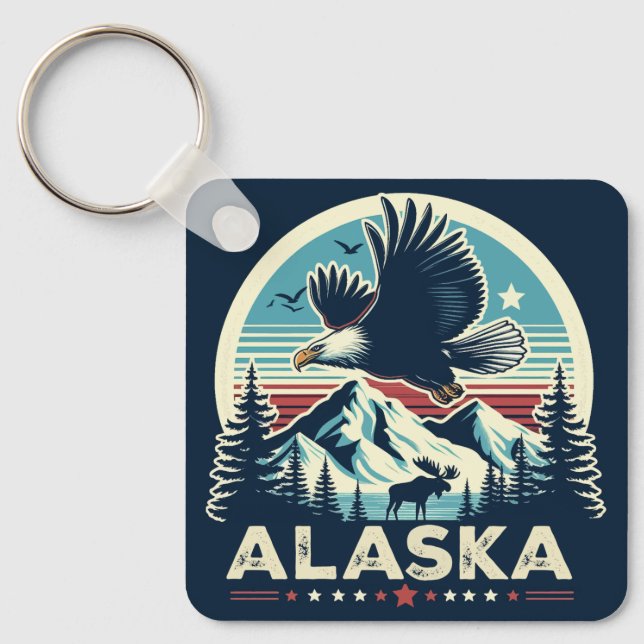 Chaveiro Retro Alaska (Frente)