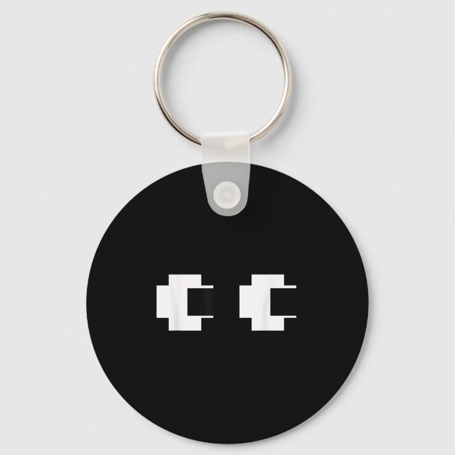 Chaveiro Retro Arcade Video Game Ghost Eyes Halloween Group (Frente)