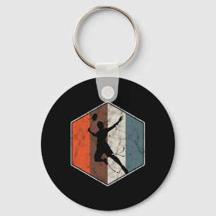 Chaveiro Retro Badminton Tênis Player Vintage Sports