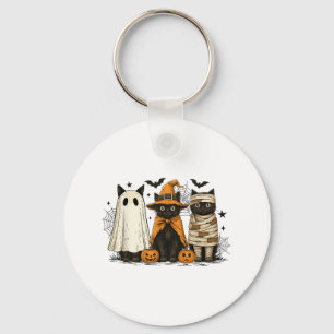 Chaveiro Retro Black Cat Wity Scareen Halloween Pumpkin Mul
