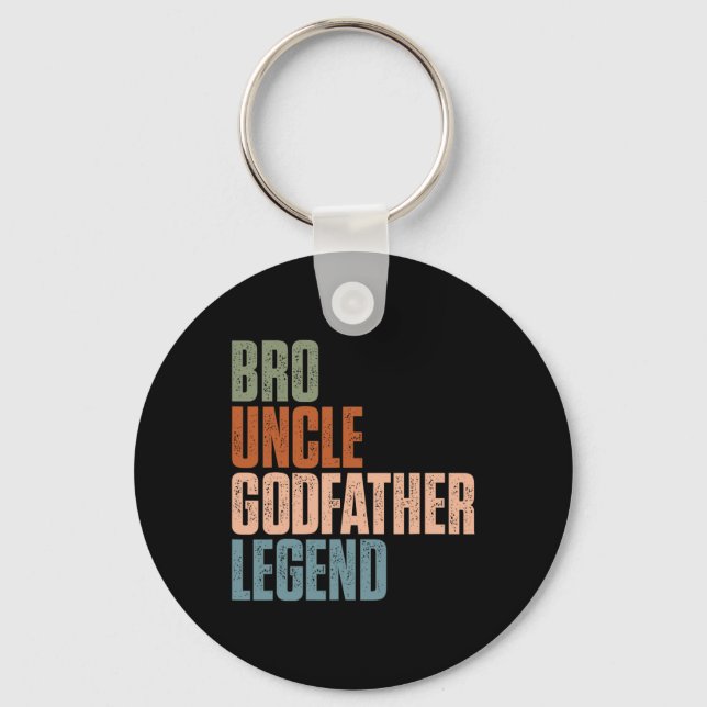 Chaveiro Retro Bo Tio Goddad Legend Funny Uncles Fath (Frente)