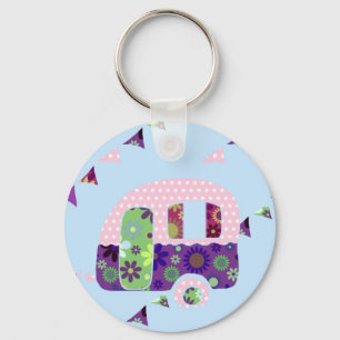 Chaveiro Retro camper vintage caravana shabbychic