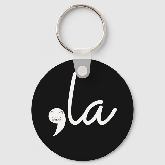 Chaveiro Retro Cat Comma La Kamala Harris Para Presidente 2 (Frente)