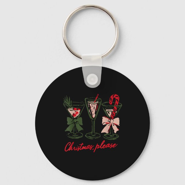 Chaveiro Retro Christmas Please Retro Festive Tail Coquette (Frente)