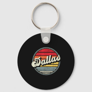 Chaveiro Retro Dallas Home State Legal Estilo 70s Sunset Me