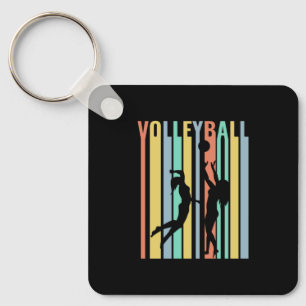 Chaveiro Retro de Voleibol de Beachvoleibol