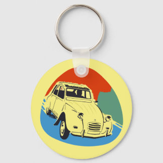 Chaveiro Retro Deux Chevaux caracol de estanho