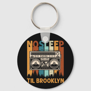 Chaveiro Retro Dormir Até Camisa Brooklyn Camisa Velha Esc