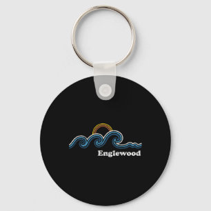 Chaveiro Retro Englewood Flórida Fl Vintage Praia Surf