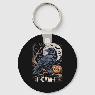 Chaveiro Retro F-Caw-F Pássaro Corvo Divertido Corvo Pássar
