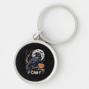 Chaveiro Retro F-Caw-F Pássaro Corvo Divertido Corvo Pássar