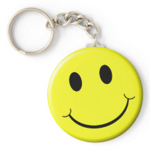 Retro Face Brilhante Sorriso Amarelo