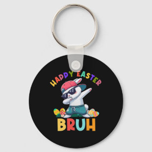Chaveiro Retro Feliz Páscoa Bruh Dabbing Coelho Crianças Me