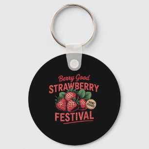 Chaveiro Retro Festival de Morango A Berry Good Time Summer