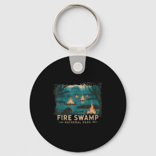 Chaveiro Retro Fire Swamp National Park Camping Mouking