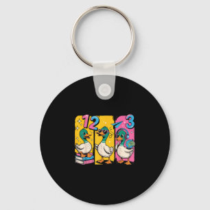 Chaveiro Retro fofo pato bruh de volta para meninos meninas