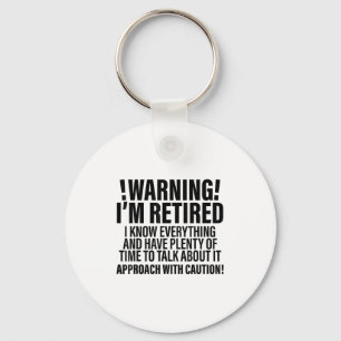 Chaveiro Retro Funny Retirement Retiree Aviso Im Aposentado