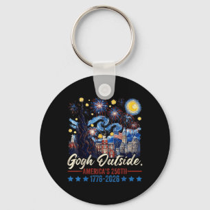 Chaveiro Retro Gogh Fora das Américas 250º 1776 2026 Pintur