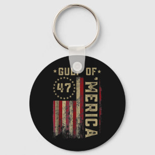 Chaveiro Retro Golfo De Usa Merica Est 2025 Bandeira Americ