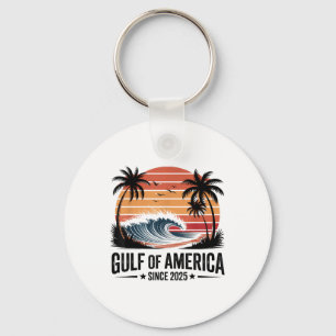 Chaveiro Retro Golfo Dos Eua América 2025 Bandeira American