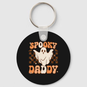 Chaveiro Retro Groovy Halloween Ghost Spooky Figurume de Pa