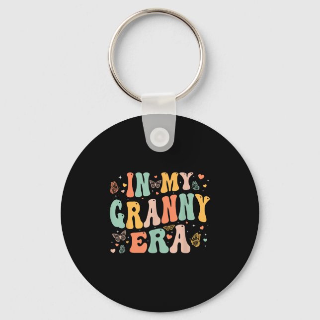 Chaveiro Retro Groovy In My Granny Era Mother's Day Women  (Frente)