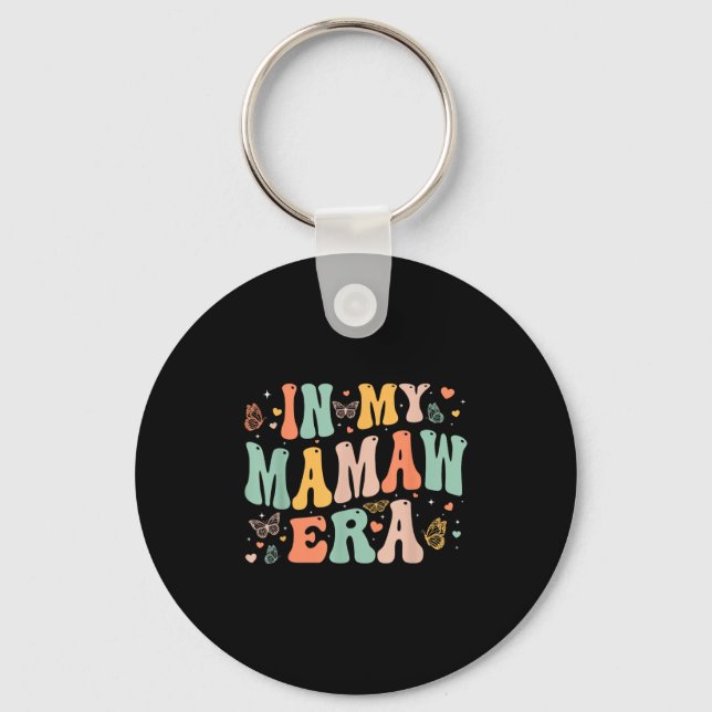 Chaveiro Retro Groovy In My Mamaw Era Mother's Day Women  (Frente)