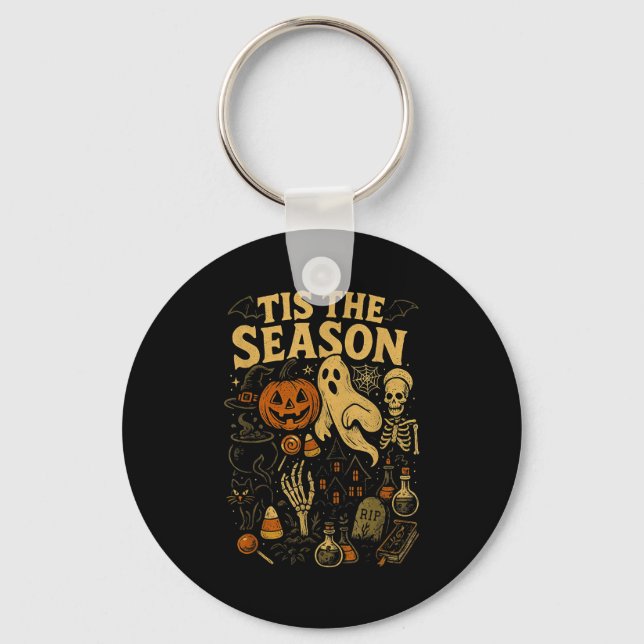 Chaveiro Retro Halloween Tis' The Season  (Frente)