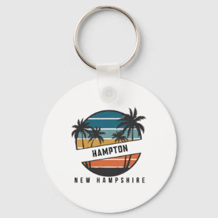 Chaveiro Retro Hampton Beach New Hampshire Prancha de Surfe