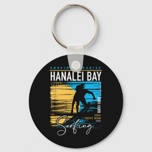Chaveiro Retro Hanalei Y Kauai Costa Norte Surf Surfando