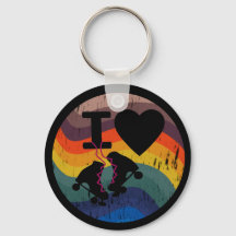 Retro I Love Roller Skating Distress Look