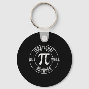 Chaveiro Retro Irracional, Mas Bem Arredondado Pi Day Celeb