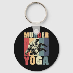 Chaveiro Retro Jiu Jitsu Brasileiro Assassinato Yoga Engraç
