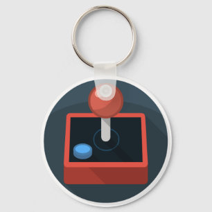 Chaveiro Retro Joystick, anos 80 estilo video game joy stic