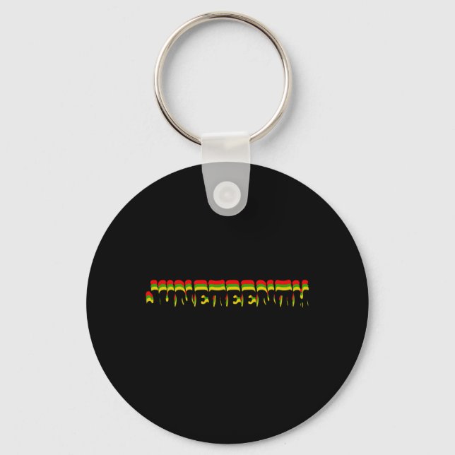 Chaveiro retro juneteenth livre ish desde 1865 criança (Frente)