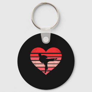 Chaveiro Retro Karate Judo Heart Namorados Martial Art Boys