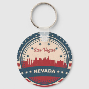 Chaveiro Retro Las Vegas Skyline