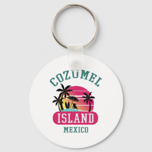 Chaveiro Retro Legal Cozumel Original Mexico Beaches Sunset