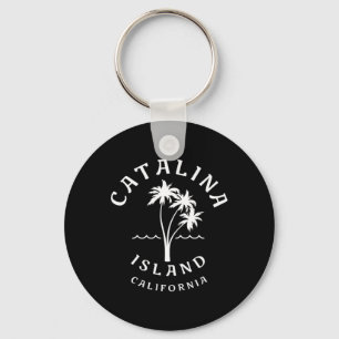 Chaveiro Retro Legal Ilha Catalina Palm Tree Mens Mulheres 