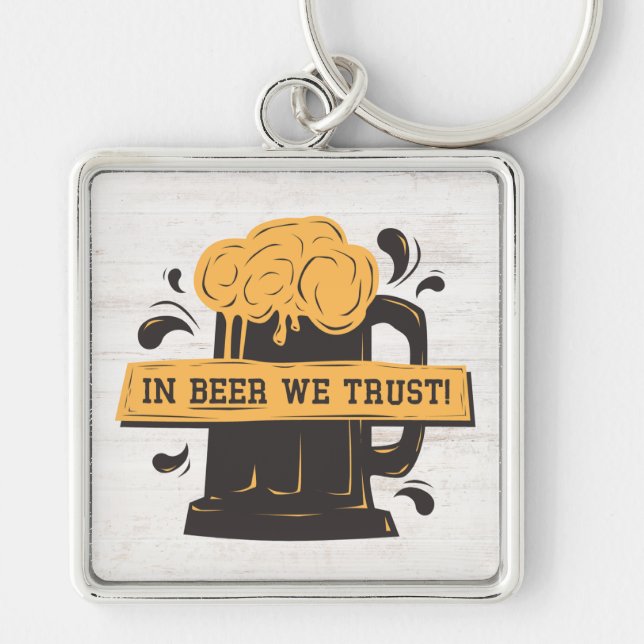 Chaveiro Retro marrom amarelo (Frente)