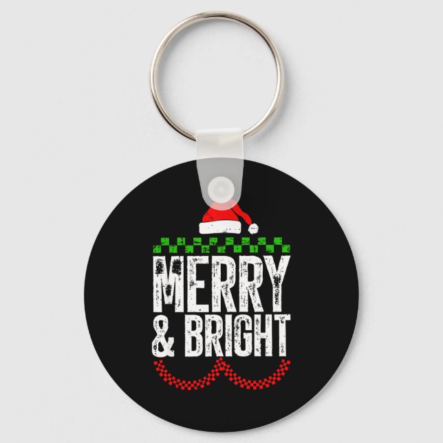 Chaveiro Retro Merry And Bright Moody And Uptight Couples C (Frente)