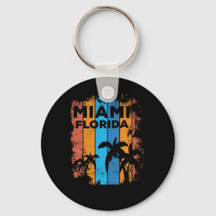 Chaveiro Retro Miami Florida Beach Souvenir