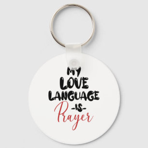 Chaveiro Retro Minha Língua De Amor É Oração Jesus Christia