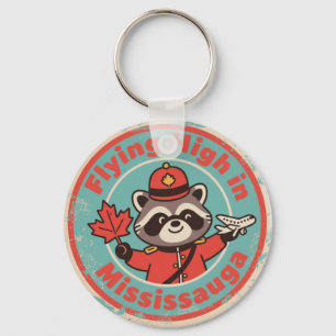 Chaveiro Retro Mississauga Guaxinim Mountie