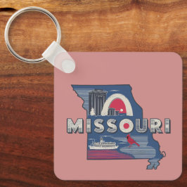 Chaveiro Retro Missouri Silhouette