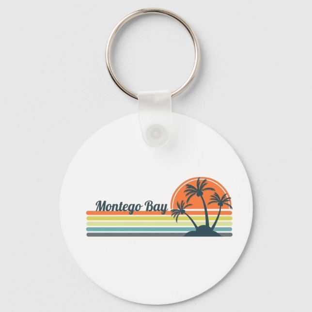 Chaveiro Retro Montego Bay Sunset (Frente)